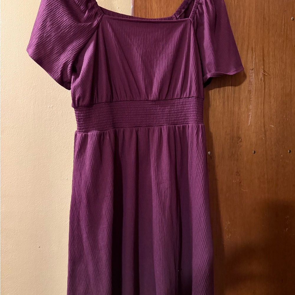 Old Navy Plum Short Sleeve Dress